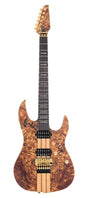 Sire Guitars X10/NTS Alder + populieren burl neck-through elektrische gitaar, natuurlijke satijn, incl. gigbag