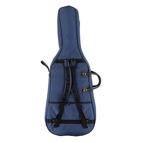 Boston CT-344 cello bag 4/4, blue, 23mm padded, resistant nylon cover, 2 straps, various pockets