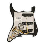 Fender 992236506 Pre-wired Strat Pickguard, Pure Vintage '59 SSS w/RWRP middle, 11 screw holes, black