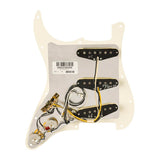 Fender 992236509 Pre-wired Strat Pickguard, Pure Vintage '59 SSS w/RWRP middle, 11 screw holes, parchment