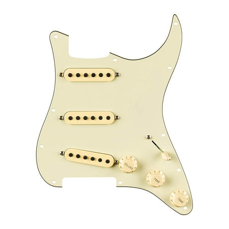 Fender 992248508 Pre-wired Strat Pickguard Eric Johnson Signature SSS, 11 screw holes, mint green