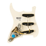 Fender 992248506 Pre-wired Strat Pickguard Eric Johnson Signature SSS, 8 screw holes, parchment