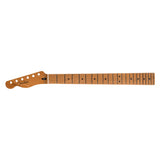 Fender 990322920 satin roasted maple Telecaster lefthanded neck, 22 jumbo frets, 12" radius, maple, flat oval shape