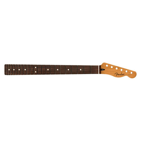 Fender 990393920 satin roasted maple Telecaster neck, 22 jumbo frets, 12" radius, rosewood, flat oval shape