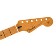 Fender 990492920 satin roasted maple Stratocaster neck, 22 jumbo frets, 12" radius, maple, flat oval shape
