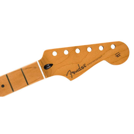 Fender 990492920 satin roasted maple Stratocaster neck, 22 jumbo frets, 12" radius, maple, flat oval shape