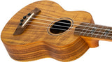 Flight DUS440 Acacia Soprano Ukulele met Acacia Body, Bone Topkam en Aquila Super Nylgut Snaren