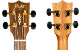 Flight DUS440 Acacia Soprano Ukulele met Acacia Body, Bone Topkam en Aquila Super Nylgut Snaren