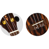 Flight DUS460 Amara Soprano Ukulele met Amara Body, Bone Topkam en Aquila Super Nylgut Snaren