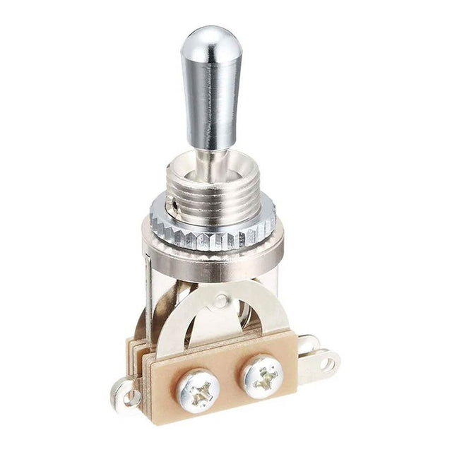 Boston SW-20-C toggle switch 3-way, made in Japan, chrome switch tip and nut, nickel contacts