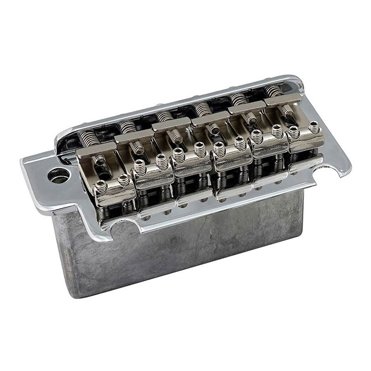 Hosco Japan HK-02CS two-point synchronized tremolo bridge, stamped steel saddles, zinc block, chrome