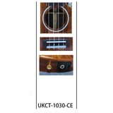 Korala UKCT-1030-CE All Solid Series Concert ukulele Semi Akoestisch