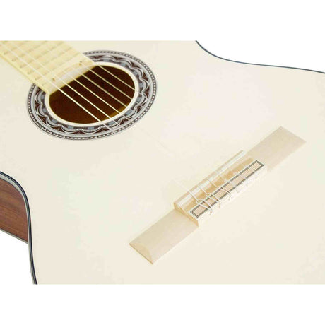 Valencia VC354HVR Klassieke Gitaar 4/4 – Sitka Spar & Mahonie, Ivoor, Inclusief Tas, Standaard en Stemapparaat