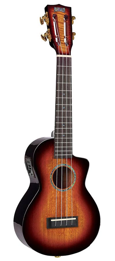 Mahalo MJ2CE3TS Java Series Concert Ukulele 3-Tone Sunburst Cutaway