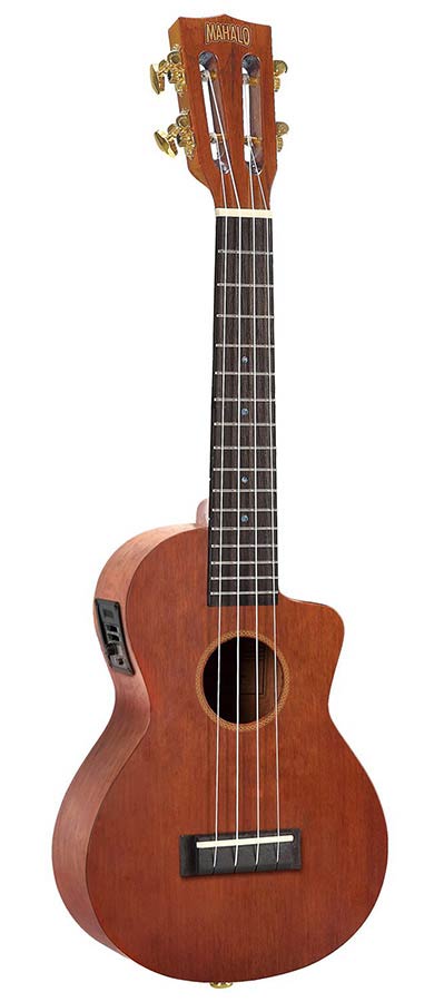 Mahalo MJ2CETBR Java Series Concert Ukulele Transparant Bruin Cutaway