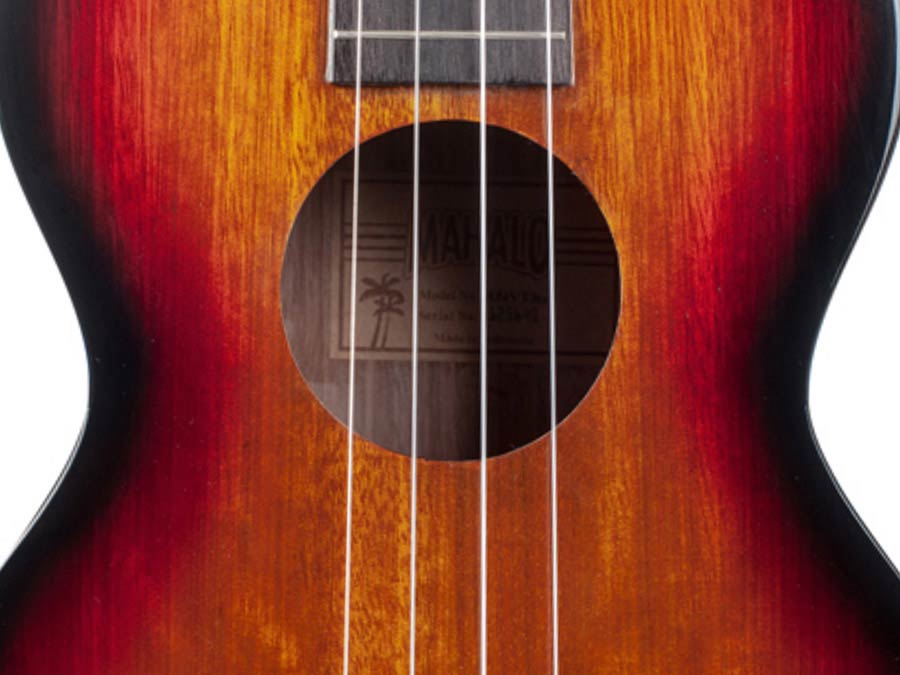 Mahalo MJ4VT3TS Java Series Bariton Ukulele 3-Tone Sunburst