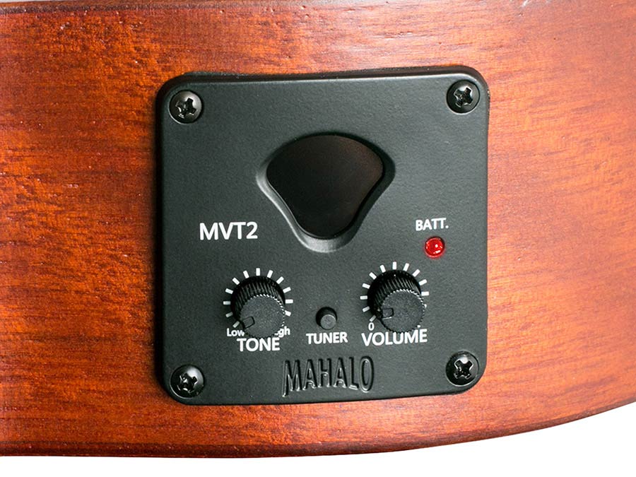 Mahalo MJ4VTTBR Java Series Bariton Ukulele Transparant Bruin