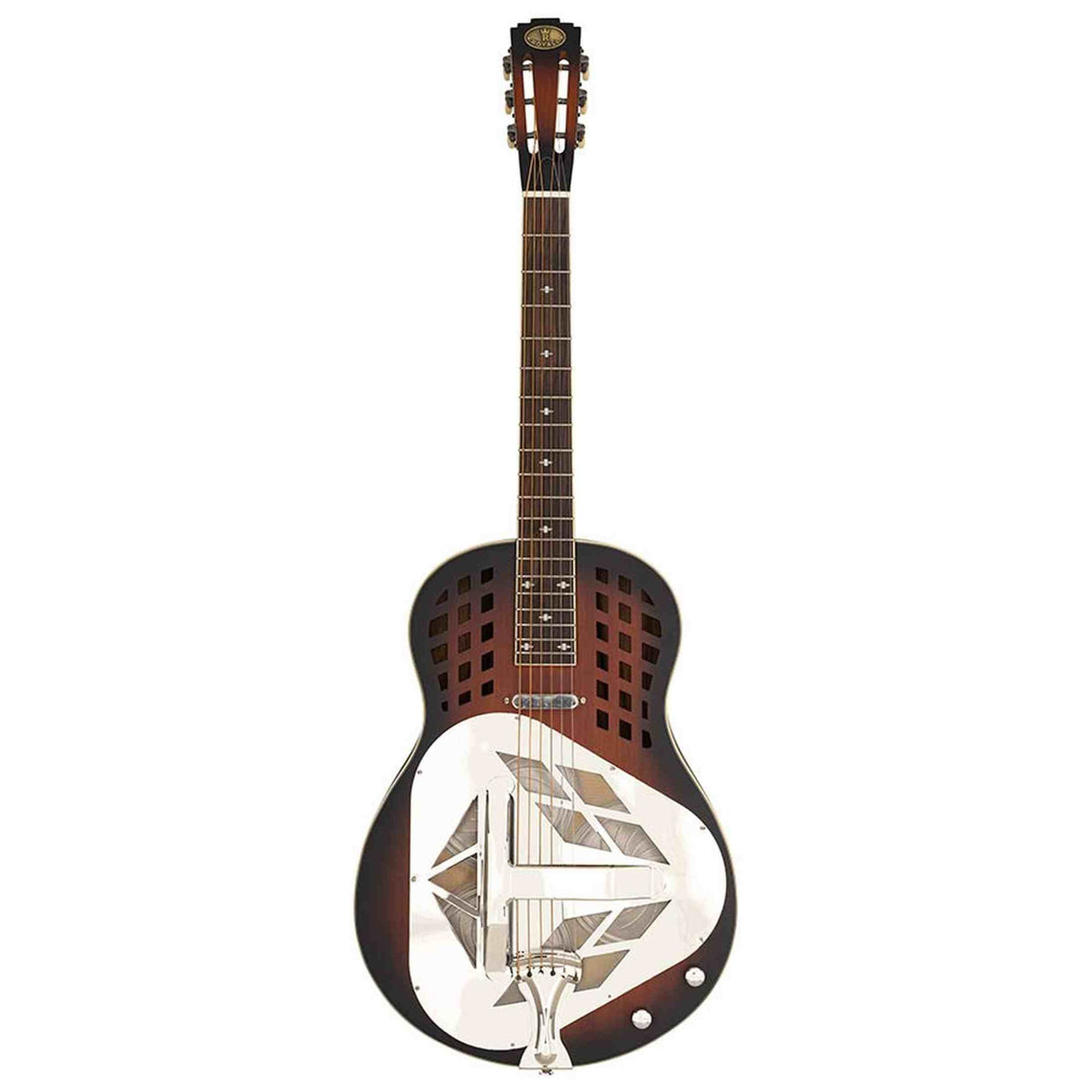 Royall DLT12SC/DSB Delta SC Tricone Resonator 12-Fret – Mahonie, Sunburst, Lipstick PU, Softcase