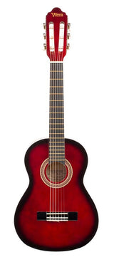 Valencia VC101RDS klassieke gitaar 1/4, linden body, esdoorn fb, hoogglans finish, sunburst rood