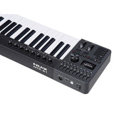 NUX NTK-61 midi keyboard met 61 aanslaggevoelige toetsen, drumpads, faders