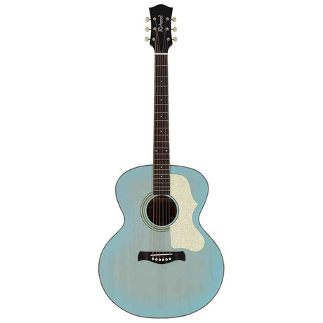 Richwood HSJ-55-LB Jumbo Jumbo Massief Bovenblad Akoestische Gitaar Light Blue Hoogglans