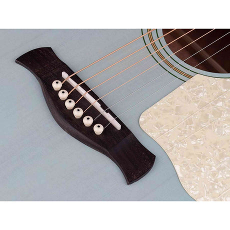 Richwood HSJ-55-LB Jumbo Jumbo Massief Bovenblad Akoestische Gitaar Light Blue Hoogglans