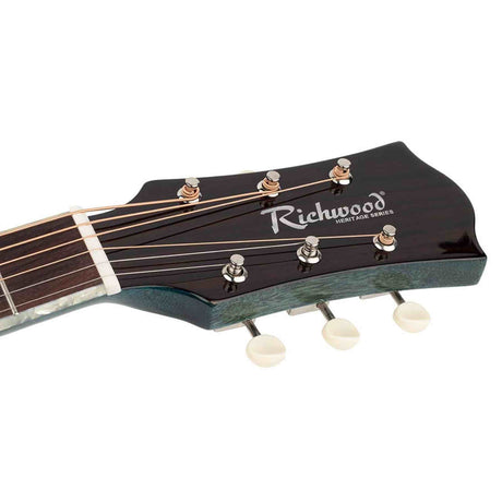 Richwood HSJ-55-LB Jumbo Jumbo Massief Bovenblad Akoestische Gitaar Light Blue Hoogglans