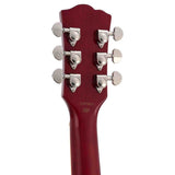 SX SEL6/TRD archtop gitaar – 2 humbuckers, esdoorn body, Transparent Red + gigbag