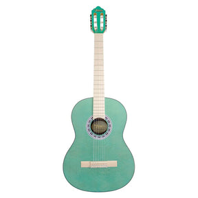 Valencia VC354AB Klassieke gitaar 4/4, sitka spar & mahonie, aqua blauw