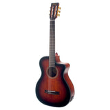 Valencia VA434CECSB nylon snarige auditorium gitaar, sitka spar & nato, preamp en cutaway, classic sunburst satin finis