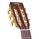 Valencia VA434CECSB nylon snarige auditorium gitaar, sitka spar & nato, preamp en cutaway, classic sunburst satin finis