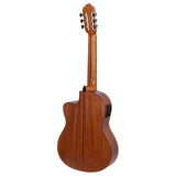 Valencia VC704CE klassieke gitaar 4/4, solid sitka & mahonie, preamp en cutaway, satin finish