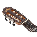 Valencia VC704CE klassieke gitaar 4/4, solid sitka & mahonie, preamp en cutaway, satin finish