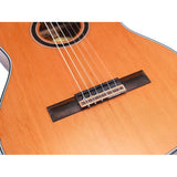 Valencia VC774TCE Slim body klassieke gitaar 4/4, massief rood ceder & mahonie, Fishman voorversterker en cutaway, naturel