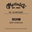 Martin & Co M-39-B 039 snaar, 80/20 bronze,