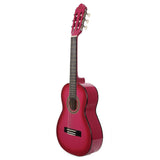 Valencia VC101PKS klassieke gitaar 1/4, linden body, esdoorn fb, hoogglans finish, sunburst roze