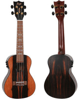 Flight DUC460 Amara EQ Elektrisch-Akoestische Concert Ukulele met Amara Body, Pickup en Aquila Super Nylgut Snaren