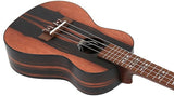 Flight DUC460 Amara EQ Elektrisch-Akoestische Concert Ukulele met Amara Body, Pickup en Aquila Super Nylgut Snaren