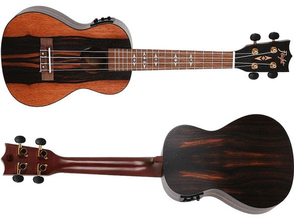Flight DUC460 Amara EQ Elektrisch-Akoestische Concert Ukulele met Amara Body, Pickup en Aquila Super Nylgut Snaren