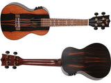 Flight DUC460 Amara EQ Elektrisch-Akoestische Concert Ukulele met Amara Body, Pickup en Aquila Super Nylgut Snaren