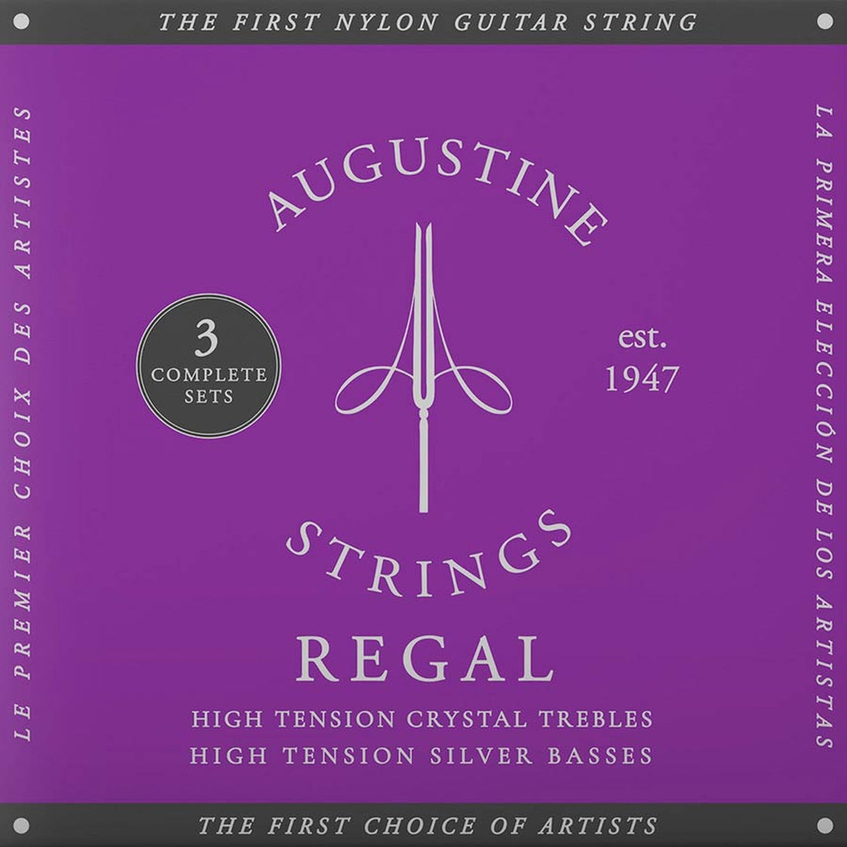 Augustine AU-REBU/3 Blue snaren set classic, high tension trebles & high tension basses - 3 PACK