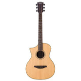 Bromo BAR5CEL Rocky Mountain Series concert semi akoestische western gitaar linkshandig