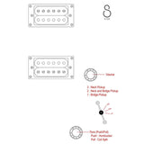 Sire Q3/MB Larry Carlton elektrische gitaar – mahonie body, HH-configuratie, Midnight Blue