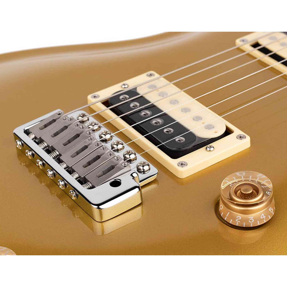 Sire Guitars Q7/MGO Series Larry Carlton mahonie elektrische gitaar metallic goud