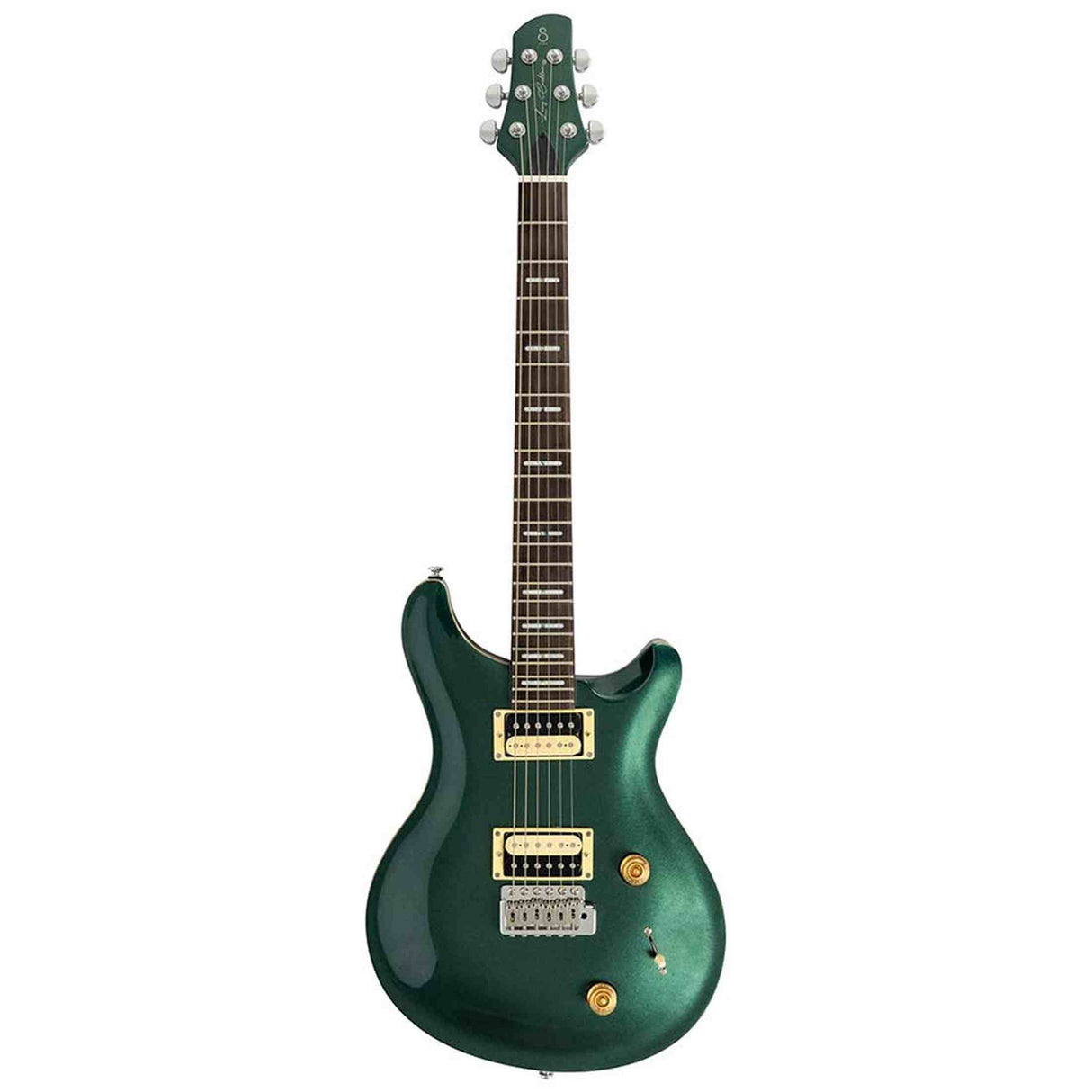 Sire Q7/MGO Larry Carlton elektrische gitaar – mahonie + maple top, HH-configuratie, Metallic Gold