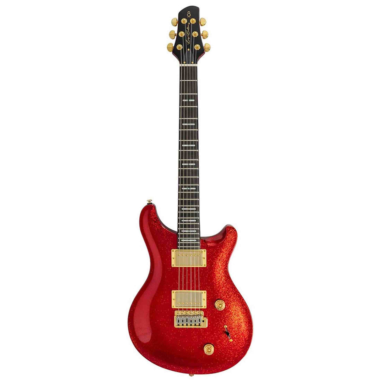 Sire Q7/RSP Larry Carlton elektrische gitaar – mahonie + maple top, HH-configuratie, Red Sparkle