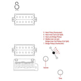 Sire X6H6/SSP elektrische gitaar – Headless, mahonie met maple top, Silver Sparkle, HH-configuratie, stainless frets, met gigbag