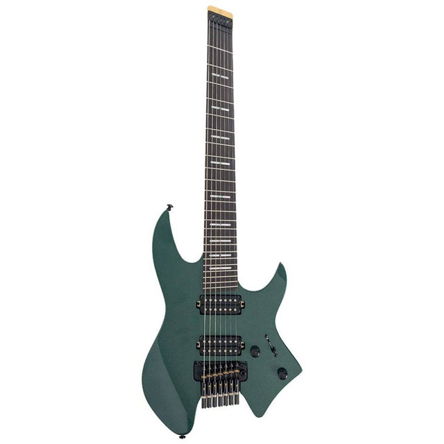 Sire Guitars X6H7/MGR 7 snarige headless elektrische gitaar metallic groen