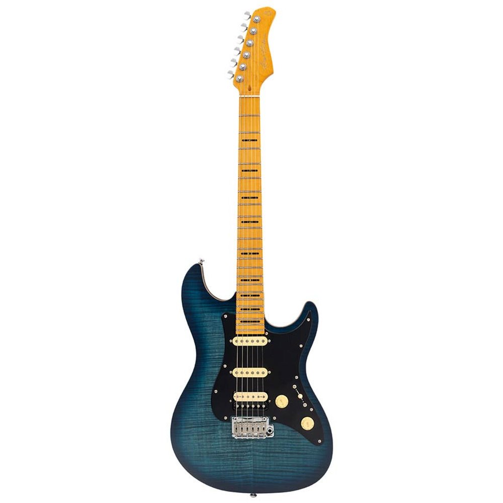 Sire Guitars S7+FM/TBL Larry Carlton elektrische gitaar transparant blauw