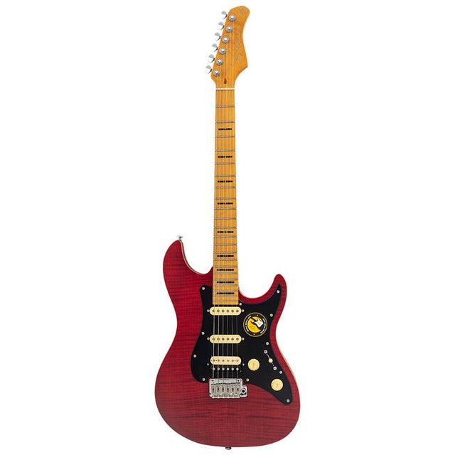 Sire Guitars S7+FM/STR Larry Carlton elektrische gitaar naturel rood satijn